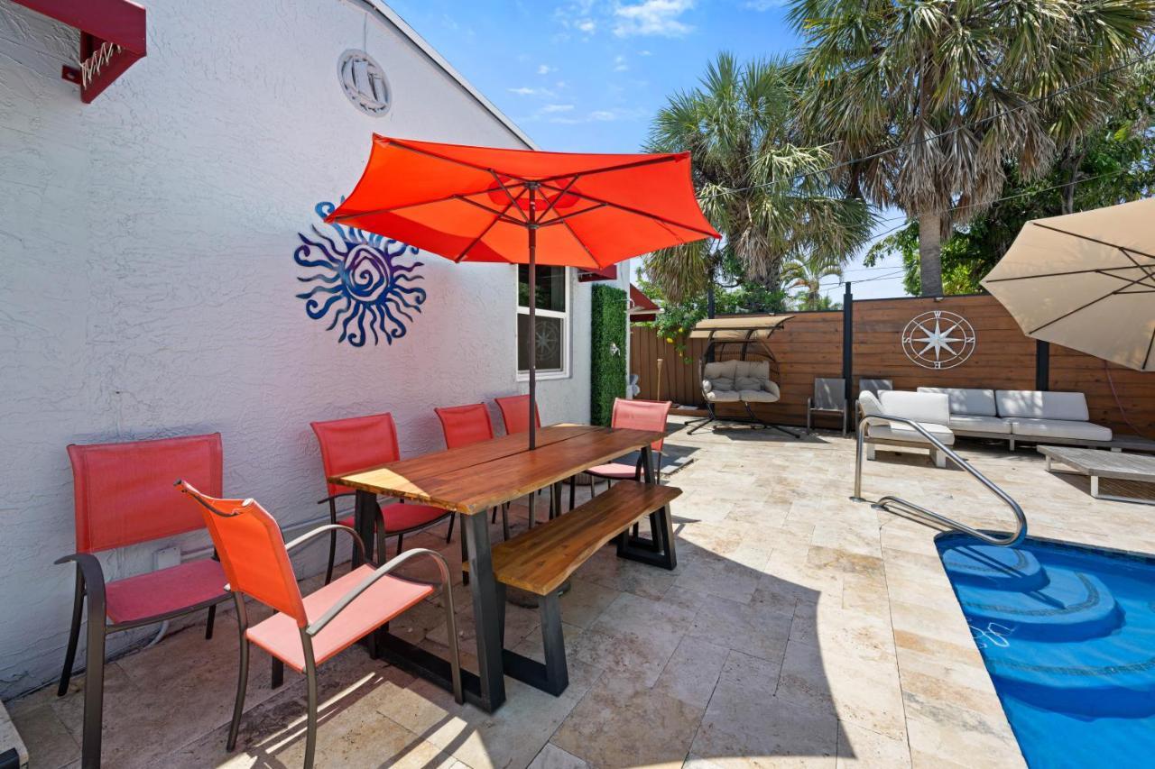 Palms Retreat! Giant Heated Pool-Hottub-Firepit-5Min2Beach-Pets-Ev Chgr Fort Lauderdale Buitenkant foto