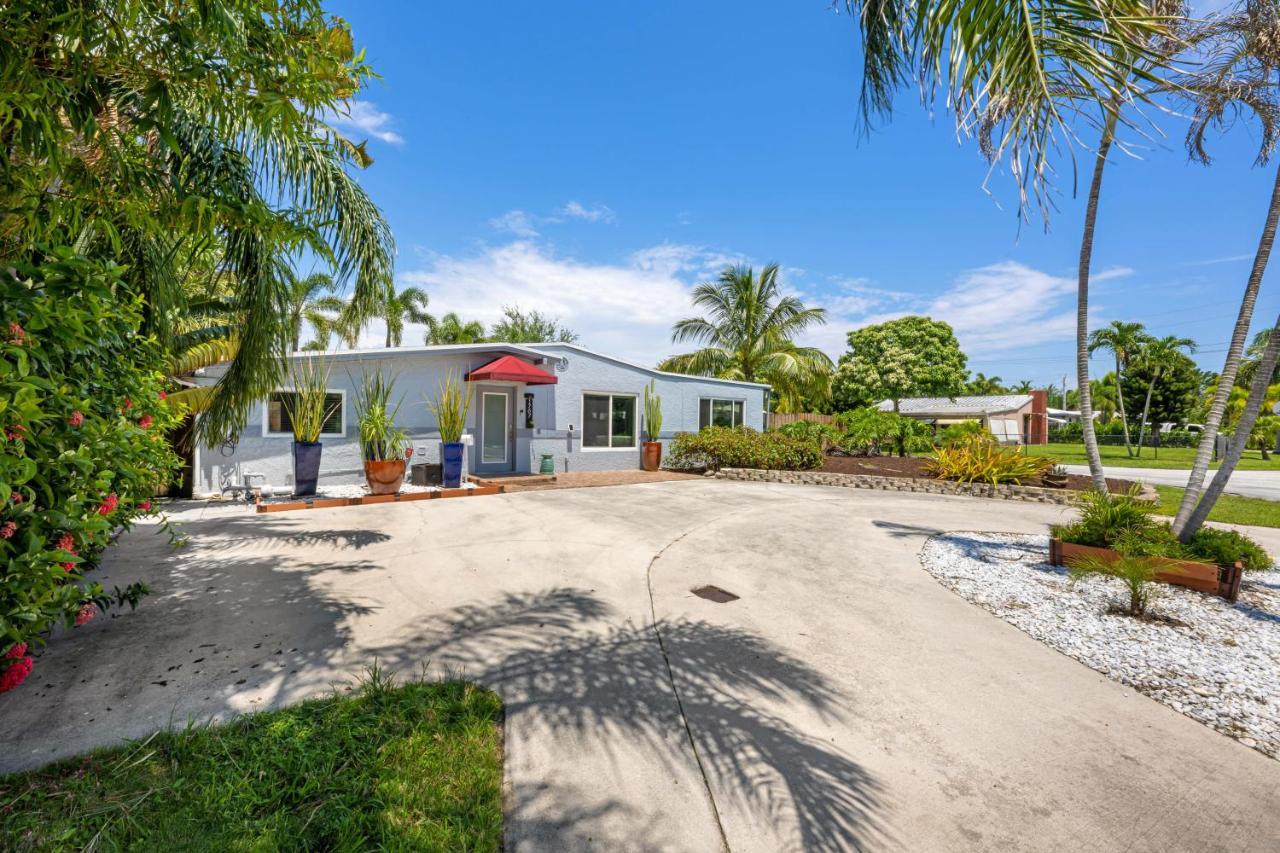 Palms Retreat! Giant Heated Pool-Hottub-Firepit-5Min2Beach-Pets-Ev Chgr Fort Lauderdale Buitenkant foto