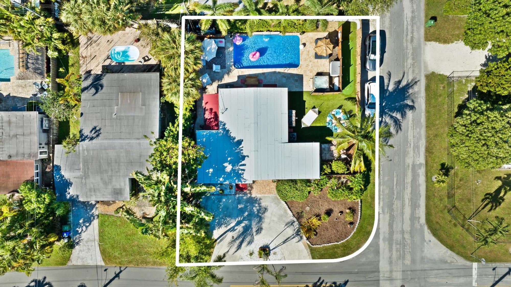 Palms Retreat! Giant Heated Pool-Hottub-Firepit-5Min2Beach-Pets-Ev Chgr Fort Lauderdale Buitenkant foto